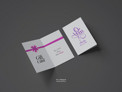 Shaily Beauty Salon Gift Card card design gift card giftcard