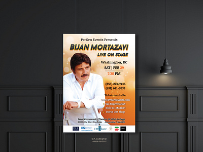 Bijan Mortazavi Concert Poster Design