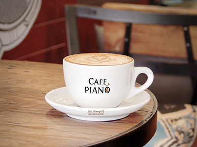 Cafe Piano Logo Design