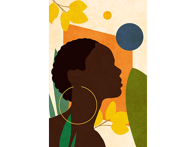 Look Up african african art black art black artists design figma graphic design illustration illustrator vector art
