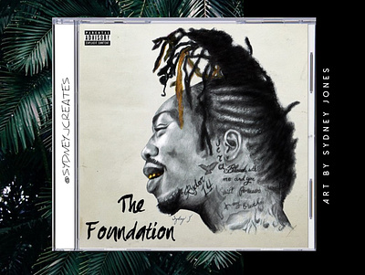 BLACKSYD: "The Foundation" Album Cover Artwork drawing graphic design