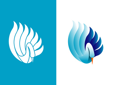 Blue Swan Brand Concept branding design icon illustrator logo logodesign vector