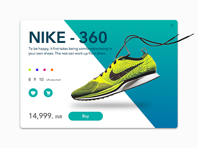 Ecommerce Concept for #Dailyui challenge #12 card cool creative ecommerce freebies gradient nike sale shoes shopping sketch website