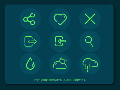 Free Icons Illustration apps blue bold freebies green icons illustration minimal mobile sketch