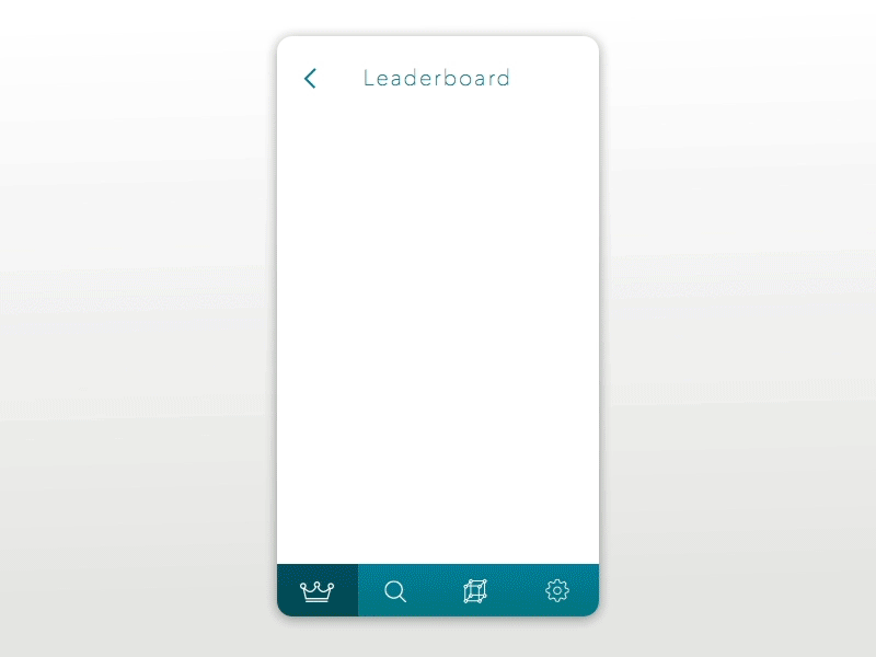 Leaderboard Animation leaderboard creative list 3d swing prototype mobile interaction animation