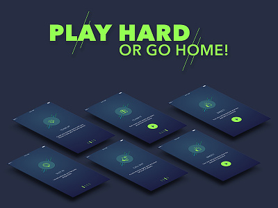 Sports Management App android creative design freebie google ios iphone material minimal mockups sports uikit