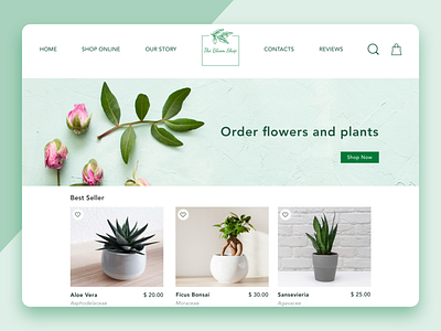 The Bloom Shop buy design desktop ecommerce ecommerce design ecommerce shop elegant flowers plants responsive shop shopping app ui webdesign website