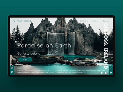 Daily UI 131 - Iceland Travel Site