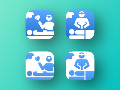 Health care app app blue design flat icon ios ios7 iphone