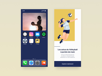 Daily UI 005 - App Icon 005 dailyui design mobile ui volley volleyball