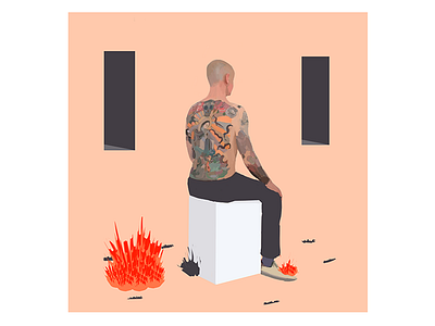 Tatumag art editorial fire illustration tattoo