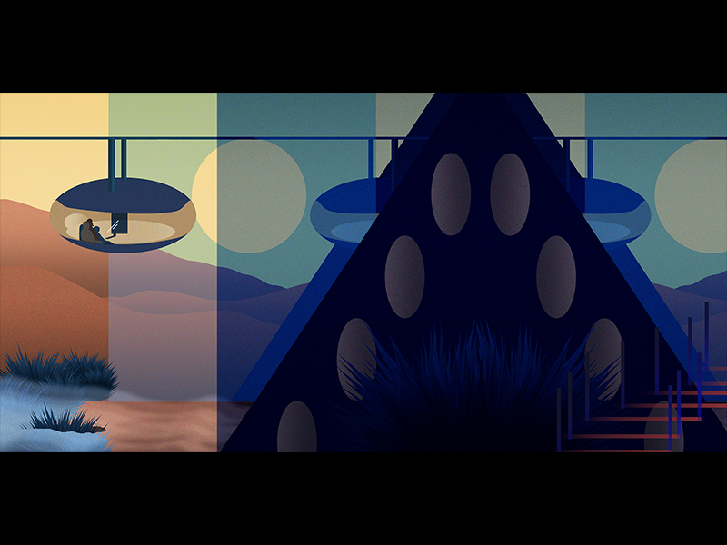 Personal Illustration futuristic illustration editorial life future space