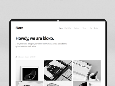 Bloxo HTML and WP Agency Theme agency bloxo html theme wp