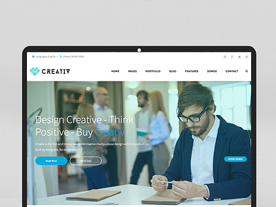 Creativ - HTML5 Business Theme business creativ design html5 jollythemes wordpress