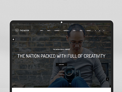 Nation - HTML and WordPress design