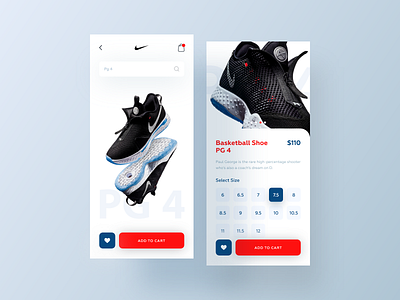 Nike - Store app app brand design concept ecommerce minimal mobile product shop store uidesign ux