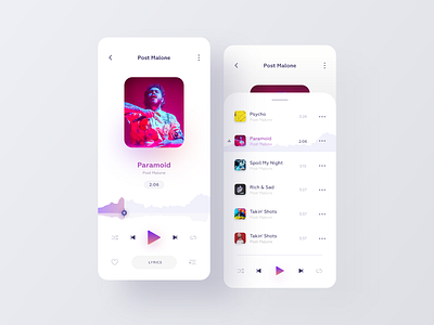 Music Player agency website app app design application inspiration interaction minimalist music app music player product design ui design ux design webdesign website