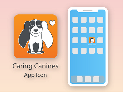Caring Canines App Icon Design