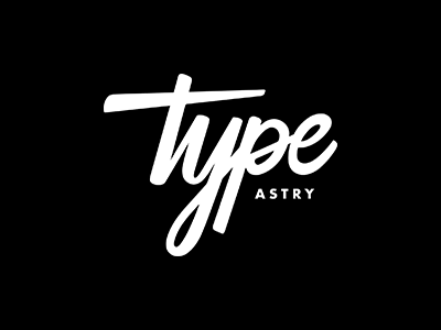 Typastry Logo custom type hand drawn lettering logo typography