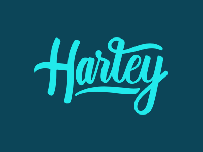 Harley lettering name custom type hand drawn typography
