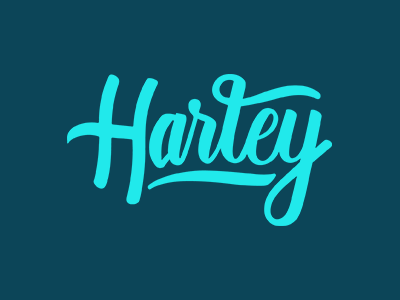Harley custom type hand drawn lettering name typography