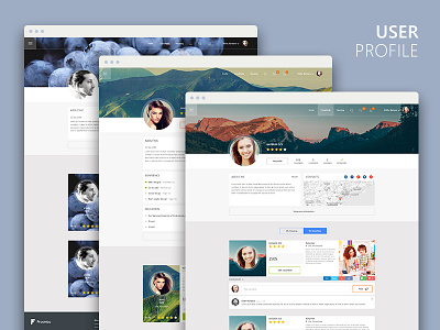 User Profile account clean design ios network profile social ui user ux web