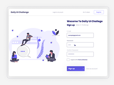 DAILY UI CHALLENGE 01 design illustration ux