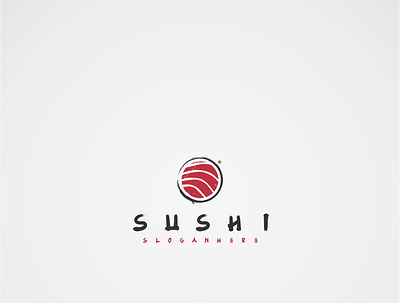 Sushi branding design icon illustrator logo minimal vector