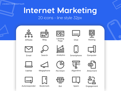 Icon Set Internet Marketing 32px icon icon design icon set icons internet marketing ui uiux