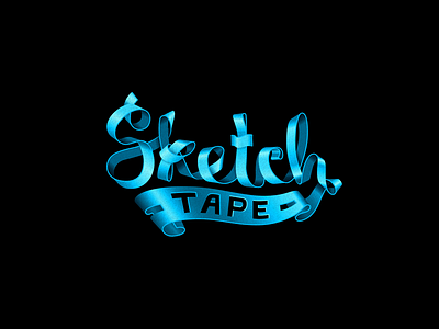 Sketch Tape letter lettering ribbon sketch skillshare tape type