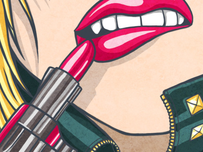 Lipstick Gun bolshekrasnogo gun illustration lipstick