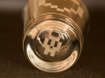 Heart Container Shot Glasses drink etching laser engraved pixel pixel skull rockhart shot glass skull videogames