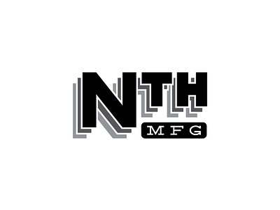 Nth MFG 3d printing lasers logo wordmark