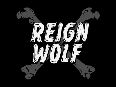 Reignwolf Merch Concept apparel bones fur hairy merch reignwolf tshirt vector wolf