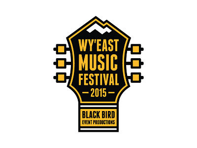 Wy'East Music Festival festival guitar logo mt hood music oregon sandy wyeast