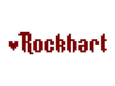 Rockhart (Animated) 8 bit animated logo rockhart