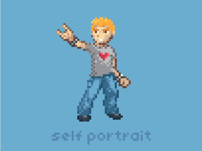 Pixel Self-Portrait (wip) lockhart pixel portrait video games
