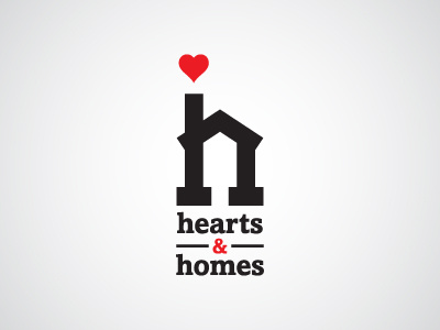 Hearts & Homes charity logo typography