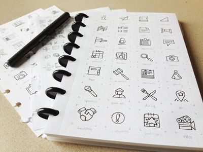 Icon Set (lines) hand drawn icon set sketch sketchbook