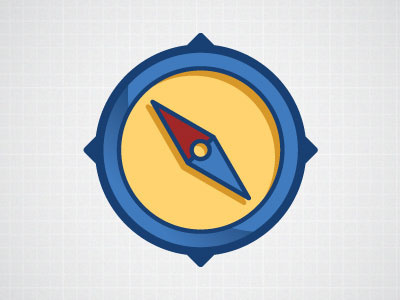 Badges: Explorer badge compass explore icon wip