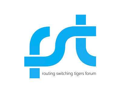 Logo Design | RST Forum blue brand eq flat identity logo mark minimal monogram ui