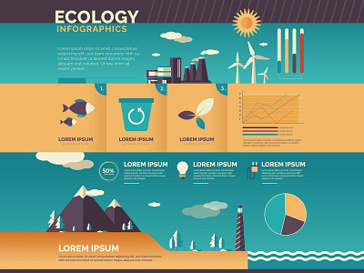 Ecology infographic app branding design ecology ecology infographic global warming globalwarming green green logo icon illustration infographic logo retro typography ui ux vector