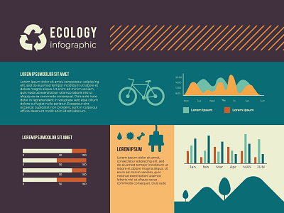 Infographic with ecology in retro colors app branding design ecology infographic free vector freepik global warming globalwarming infographic ui