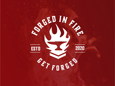 Powerfull Apparel Logo for Forged In Fire 99designed apparel apparel logo ardifa brand agency brand design brand identity branding branding design classic logo emblem logo fire logo forge gravisio logo logo design logos powerfull logo sport logo vintage logo