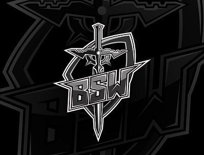 Done logo design for BSW polytron esport team - Black Sword aov customlogo esport esportbrand esportlogo game gaminglogo gravisio logo logodesign lol mlbb