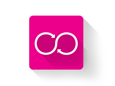 Revolve Look App Icon app flat design icon infinity