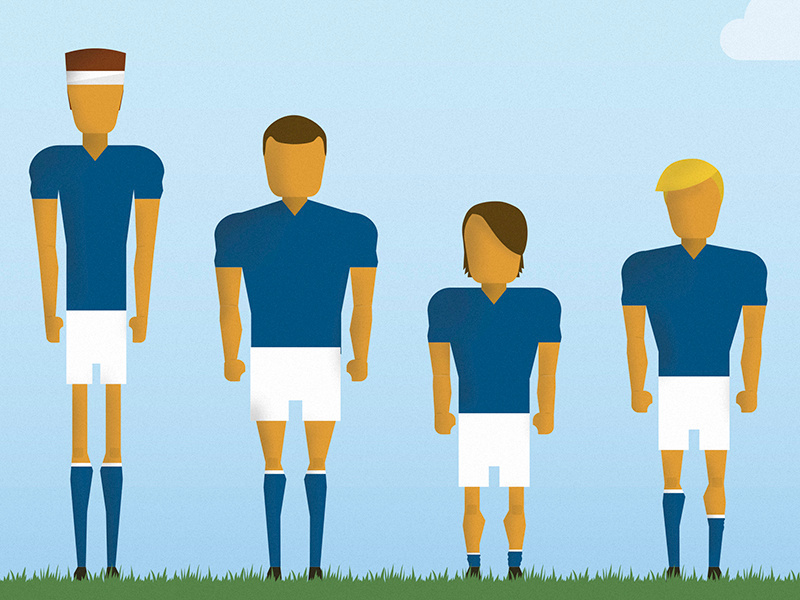 Old School Rugby Players rugby players vintage sports
