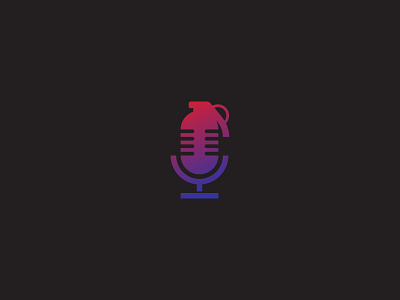 Grenade Podcast Logo branding graphic design logo minimal modern