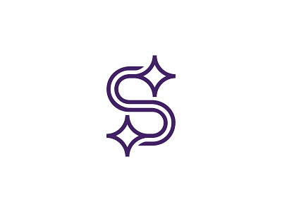 S Star Logo branding lettermark logo minimalist modern monogram unique