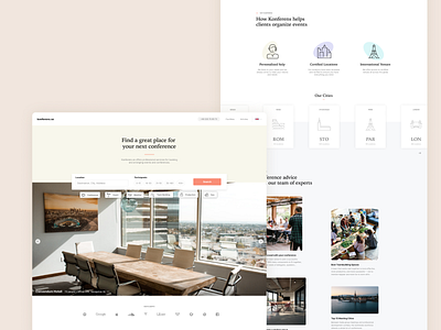 Conference Booking Homepage